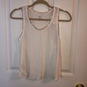 ✨Loft Beach White Tank Top